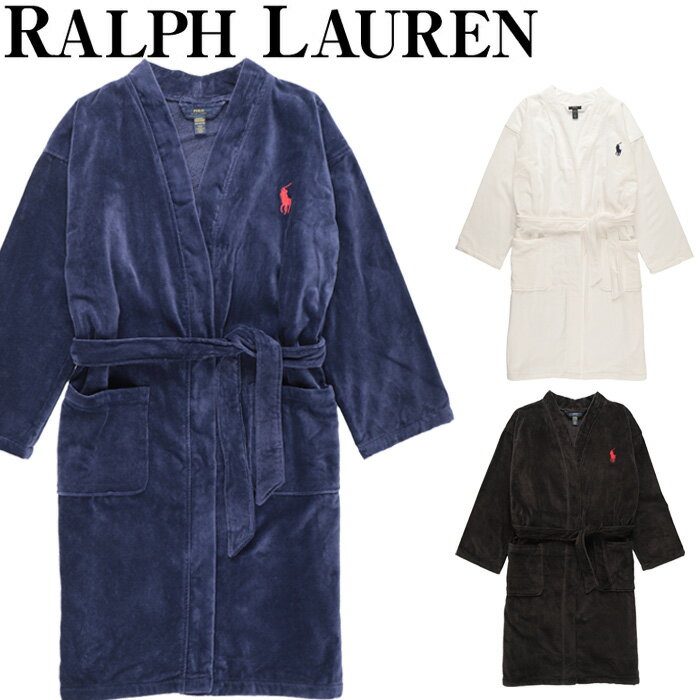 ポロラルフローレン キモノローブ バスローブ コットン ベロア スリーパー Polo Ralph Lauren Sleepwear Kimono Robe 寝巻き ルームウェア メンズ レディース 男女兼用 ブランド 女性 男性