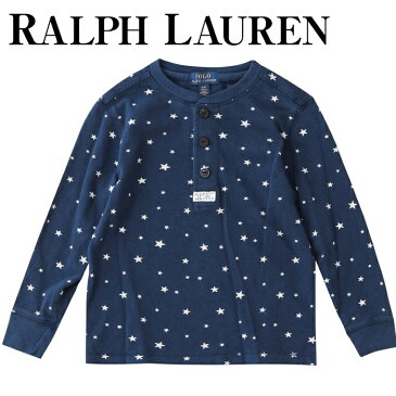 【クーポンで全品15%オフ】 ラルフローレン キッズ トップス ボーイズ 長袖 星柄 Polo Ralph Lauren ラルフ 子供 服 男の子