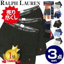 ラルフローレン ボクサーパンツ 3枚 POLO RALPH LAUREN 3 BOXER BRIEFS パンツ メンズ ポロラルフローレン 3枚セット ローライズ 前開き 黒 ブラック 紺 ネイビー 3枚組