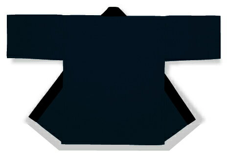 大人用 無地法被(本体紺/衿黒) [ 通販 オリジナル ハッピ 半纏 半天 はんてん 祭り 祭り衣装 お祭り用品 イベント 文化祭 学園祭]