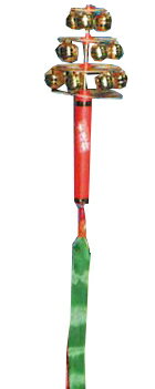 三番叟鈴 [ 小道具 日本舞踊 日舞 踊り 神楽 巫女舞 田楽 ]簡易の三番叟鈴　幸運鈴