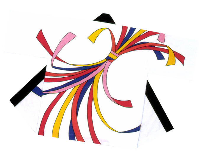 本格反応染　日本の歳時記のハッピ　綿100%　お祭りに最適な反応染ハッピ　日焼けはしますが永年使用目的の本物のハッピ