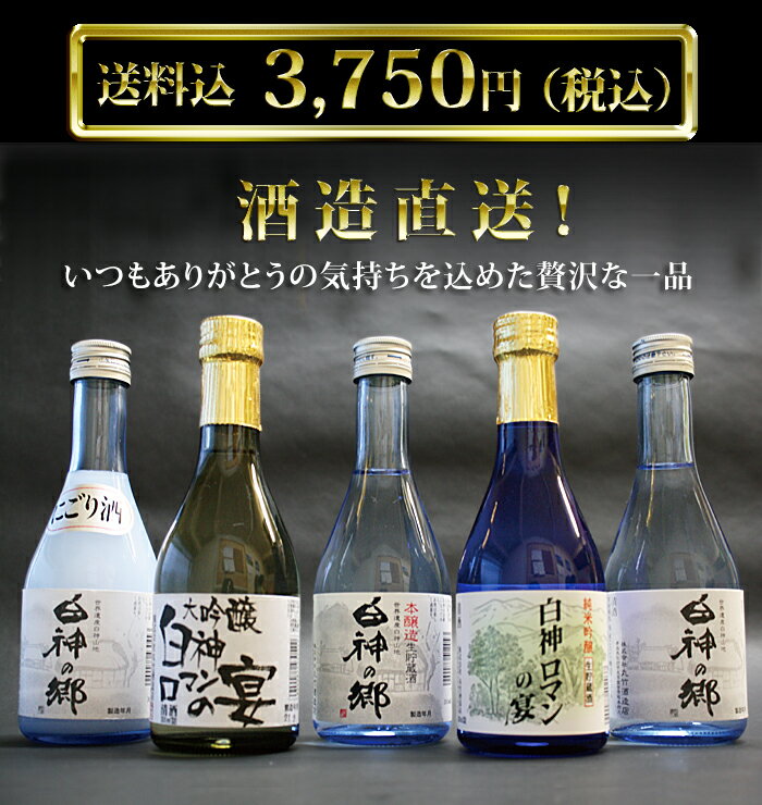 丸竹酒造(日本酒) 飲み比べセット 二合瓶(300ml) 5本【青森 あおもり お土産 青森土産 名産 青森県産 青森の味 お酒 地酒 飲み比べ お買い得 ギフト お試し 吟醸 大吟醸 純米 辛口 贈り物 贈答 プレゼント】【RCP】