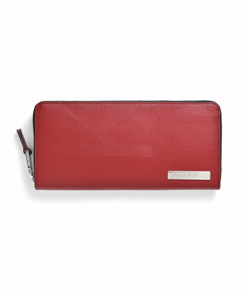 CK CALVIN KLEINカルバンクライン牛革 長財布ラウンドファスナー収納量◎ レッドご注文頂いた即日発送翌日お届け