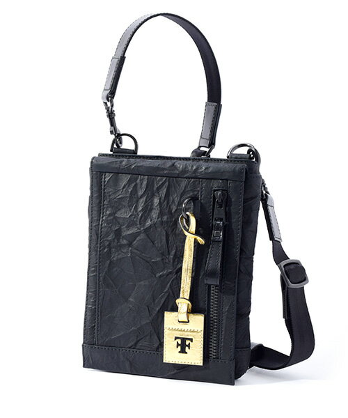 フジタカ FUJITAKA日本製 定価3,6万牛革 本革ショルダーバッグブラックご注文頂いた即日発送翌日お届け