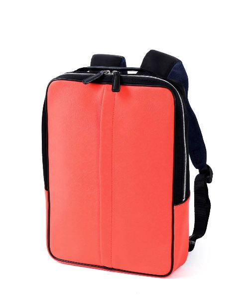 IS/IT ISIT イズイット定価2,5万ビジネスリュック多収納デザインオレンジご注文頂いた即日発送翌日お届け