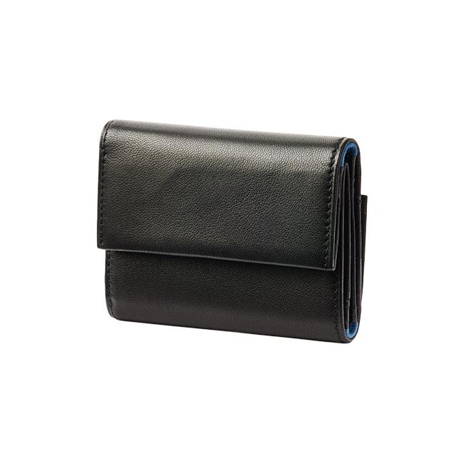 IS/IT ISIT イズイット定価24,200円羊革 3つ折り財布コンパクトデザインブラックご注文頂いた即日発送翌日お届け