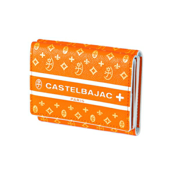 Rakuten - CASTELBAJACカステルバジャック牛革 3つ折り財布コンパクト財布オレンジご注文頂いた即日発送翌日お届け
