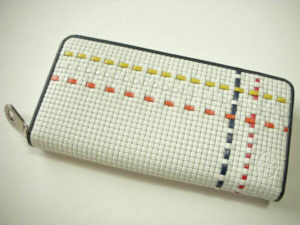 CASTELBAJACカステルバジャック牛革 長財布ラウンドファスナーホワイトご注文頂いた即日発送翌日お届け