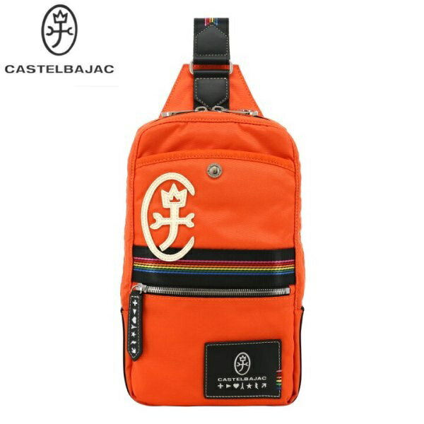 CASTELBAJACカステルバジャックボディバッグワンショルダーバッグオレンジご注文頂いた即日発送翌日お届け