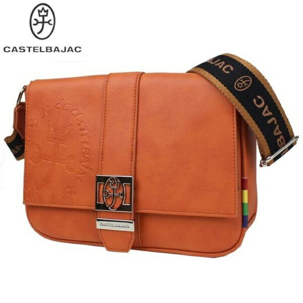 CASTELBAJACカステルバジャック横型 ショルダーバッグオレンジご注文頂いた即日発送翌日お届け