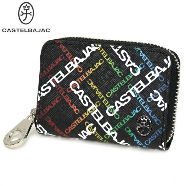 CASTELBAJACカステルバジャック牛革 コインケース小銭入れ ブラックラウンドファスナー仕様ご注文頂いた即日発送翌日お届け