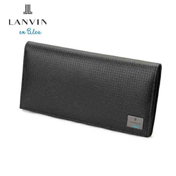 LANVIN en Bleuランバンオンブルー牛革 長財布多収納デザインブラックご注文頂いた即日発送翌日お届け