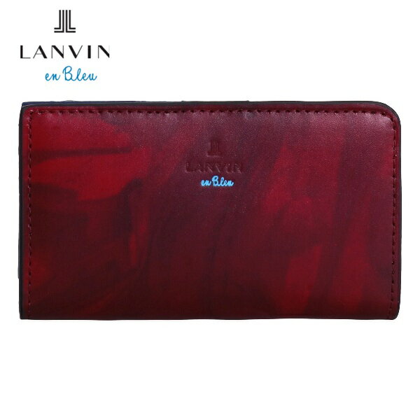 LANVIN en Bleuランバンオンブルー牛革 キーケース小銭入れ付き4連仕様 レッドご注文頂いた即日発送翌日お届け