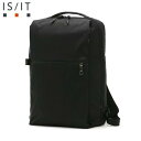 IS/IT ISIT イズイット定価2万ビジネスリュック多収納デザイン撥水 ブラックご注文頂いた即日発送翌日お届け(4)