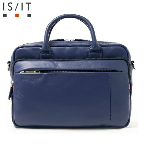 IS/IT ISIT イズイット定価3万2WAYバッグビジネスバッグショルダーバッグ多収納デザイン撥水 ネイビーご注文頂いた即日発送翌日お届け
