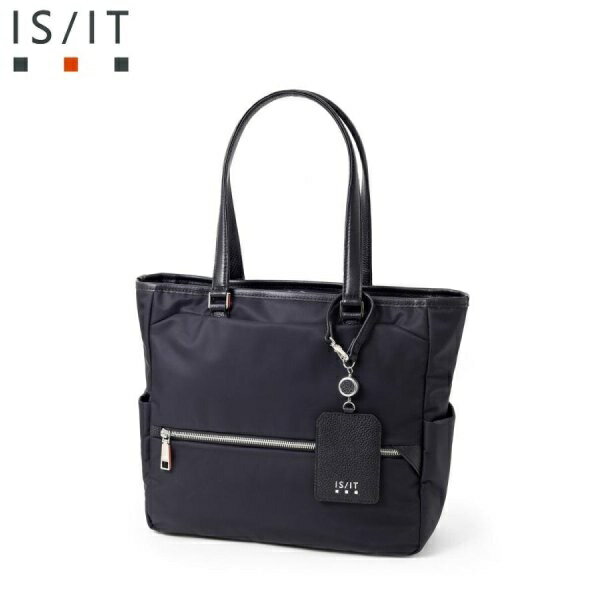 IS/IT ISIT イズイット定価2,7万ビジネストートバッグ多収納デザイン縦型 ネイビーご注文頂いた即日発送翌日お届け