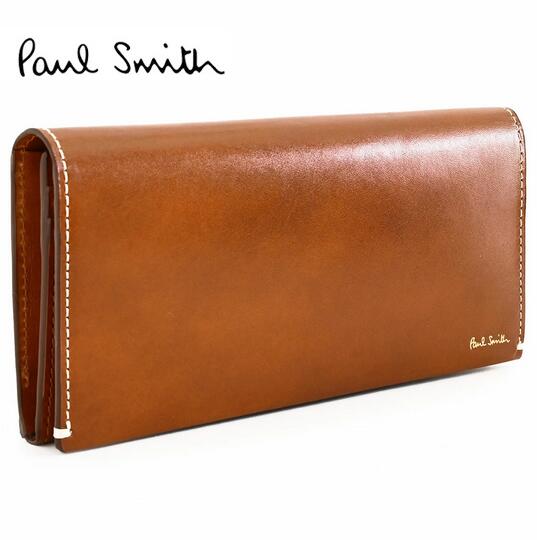 ポールスミス Paul smith牛革 長財布小銭入れ カードケース多収納デザイン ブラウンご注文頂いた即日発送翌日お届け
