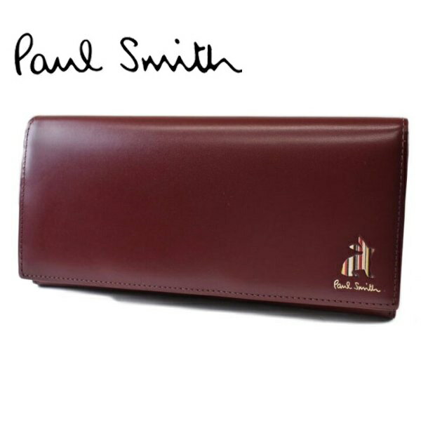 ポールスミス Paul smith牛革 長財布小銭入れ カードケース多収納デザイン ワインご注文頂いた即日発送翌日お届け