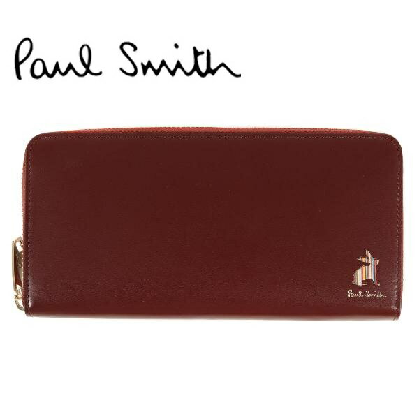 ポールスミス Paul smith牛革 長財布ラウンドファスナー仕様多収納デザイン ワインご注文頂いた即日発送翌日お届け