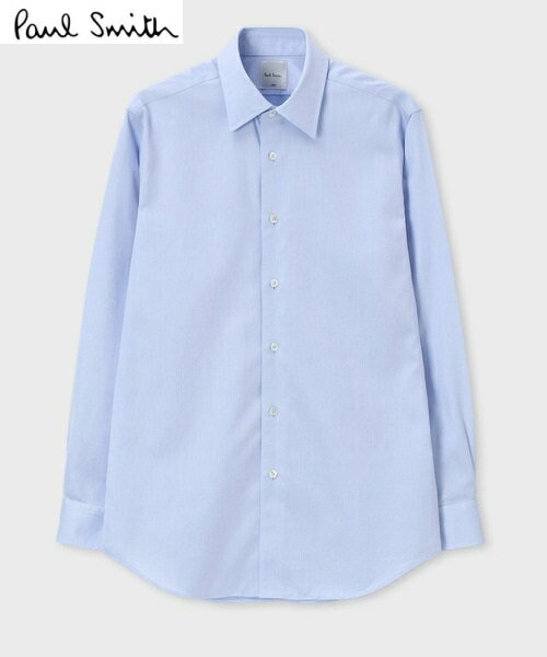 Paul smith ポールスミス定価2,2万 ダイヤドビードレスシャツライトブルー Mサイズご注文頂いた即日発送翌日お届け