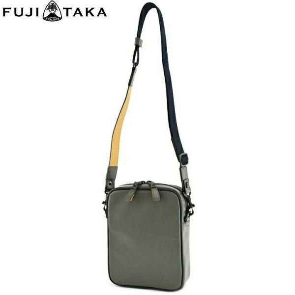 フジタカ FUJITAKA日本製 定価2,5万牛革 本革 ショルダーバッググレーご注文頂いた即日発送翌日お届け