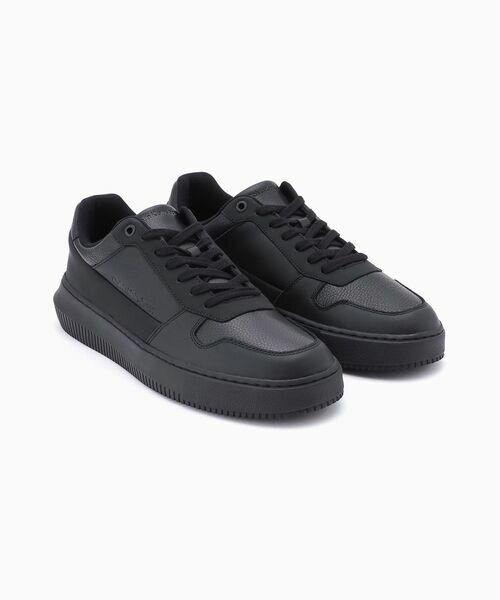 CALVIN KLEIN JEANSカルバンクラインジーンズレザーアップシューズ26cm ブラックご注文頂いた即日発送翌日お届け