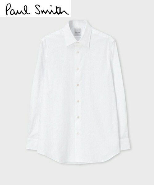 Paul smithポールスミスドレスシャツフローラルジャカードホワイトLサイズご注文頂いた即日発送翌日お届け