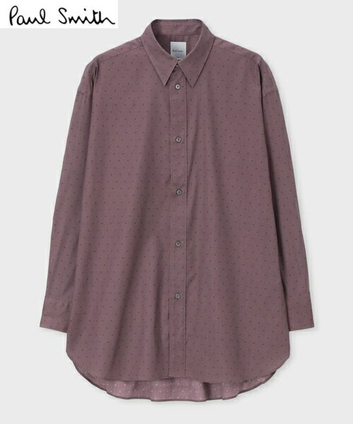 日本製 定価3,3万Paul smithポールスミスオーバーシルエットシャツドット柄 Lサイズご注文頂いた即日発送翌日お届け