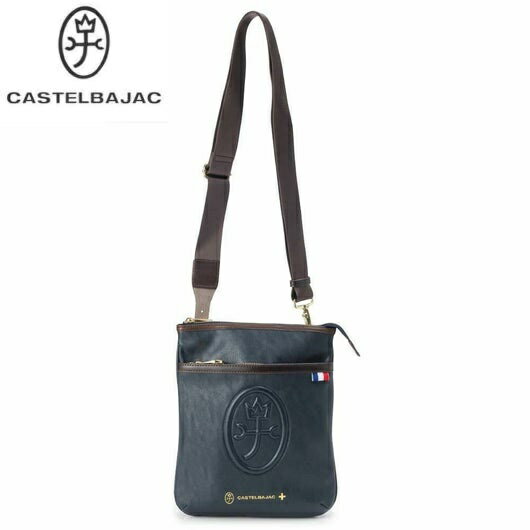 Rakuten - CASTELBAJACカステルバジャック本革 ショルダーバッグネイビーご注文頂いた即日発送翌日お届け