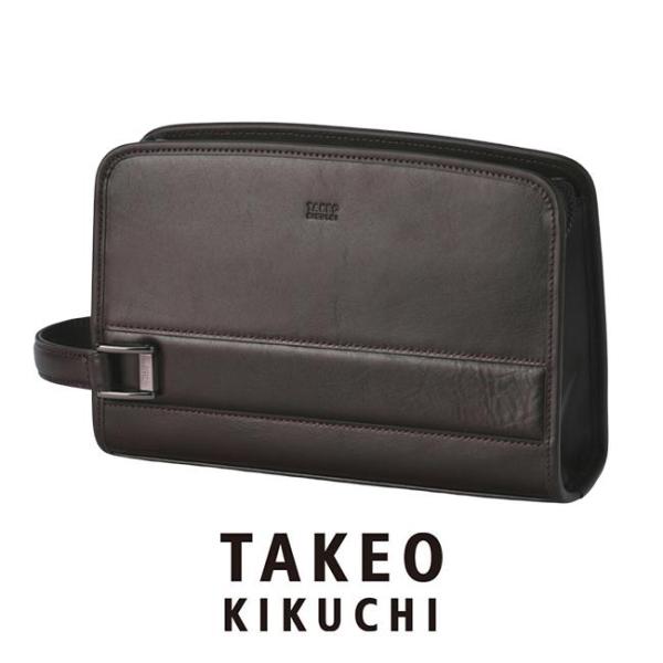 TAKEO KIKUCHIタケオキクチ定価2,6万 クラッチバッグセカンドバッグチョコご注文頂いた即日発送翌日お届け