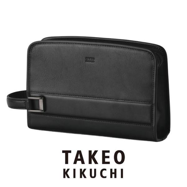TAKEO KIKUCHIタケオキクチ定価2,6万 クラッチバッグセカンドバッグブラックご注文頂いた即日発送翌日お届け