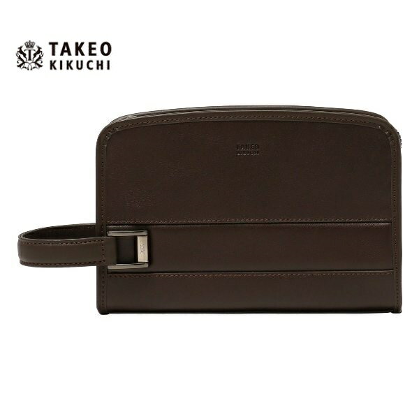 TAKEO KIKUCHI - TAKEO KIKUCHIタケオキクチ定価2,4万 クラッチバッグセカンドバッグチョコご注文頂いた即日発送翌日お届け