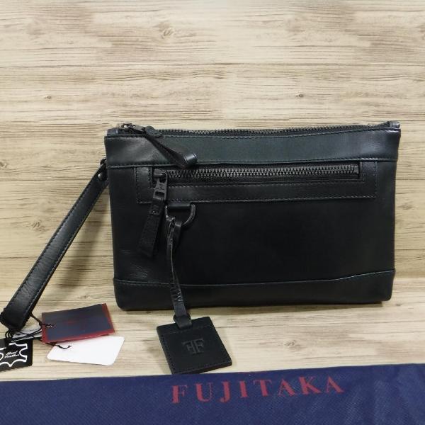 Rakuten - フジタカ FUJITAKA日本製 定価2,7万牛革 本革クラッチバッグセカンドバッグネイビーご注文頂いた即日発送翌日お届け
