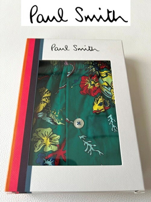 ポスト投函 ゆうパケット無料ポールスミス Paul smithトランクスグリーン Lサイズ