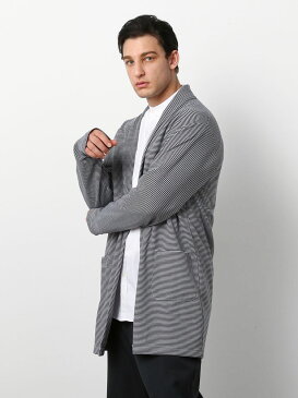 大きいサイズ 半袖 Tシャツ メンズ 長袖カーディガ TSCダブルフェイスボーダーストールカーディガン ネービー 春夏 LL 3L 4L 5L 6L 大きいサイズの店 フォーエル 送料無料