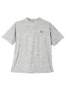 メンズカジュアルインナー カット半袖クルーネッ ロゴス　メランジカチオンプリントTシャツ L．グレー 3L 4L 5L ポリエステル 春夏