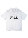 メンズカジュアルインナー カット半袖その他 FILA　切替ハーフジップ ホワイト 3L 4L 5L ポリエステル 春夏