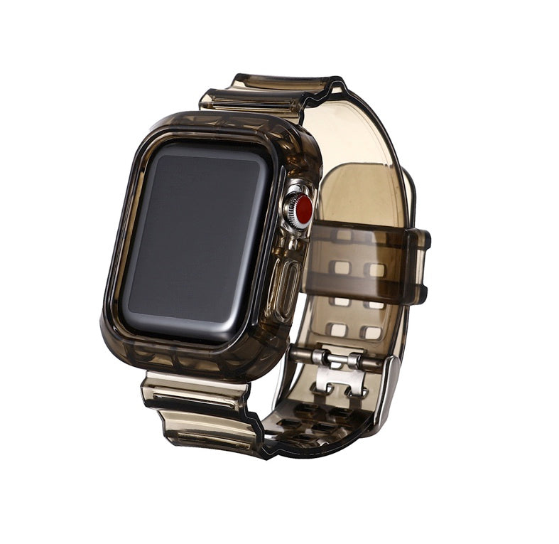 Other - Summer Day クリアー 透明 Apple Watch バンド (Black)