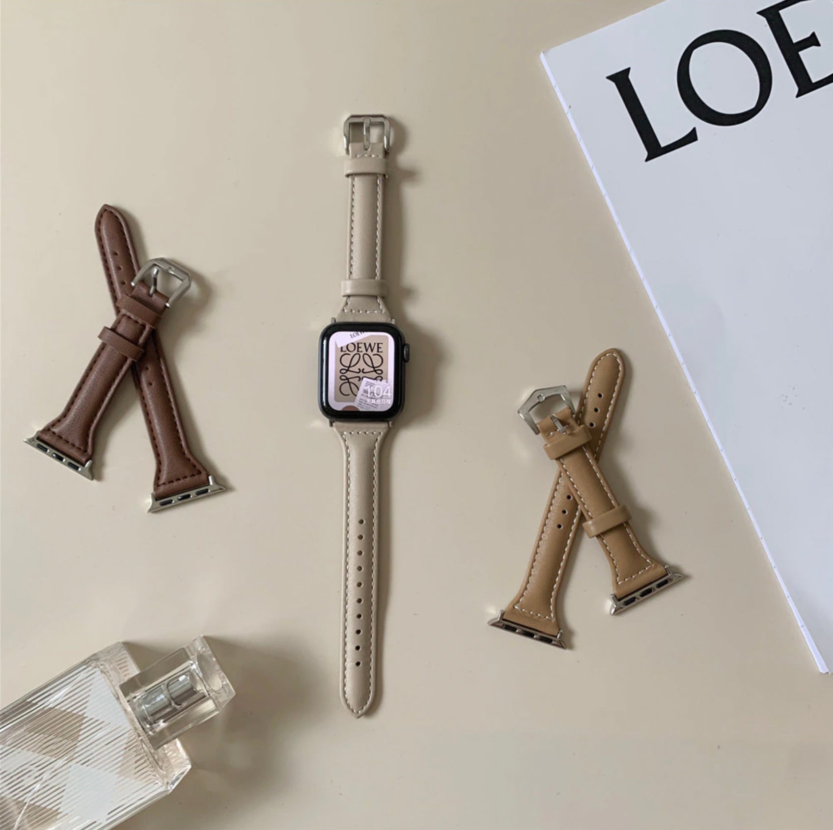 Mens - ★人気★ 本革 レザーループ apple watch バンド