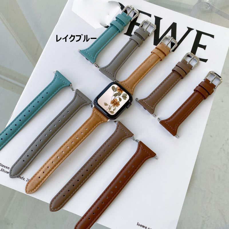 ★人気★ ベーシック モダン 本革 apple watch バンド