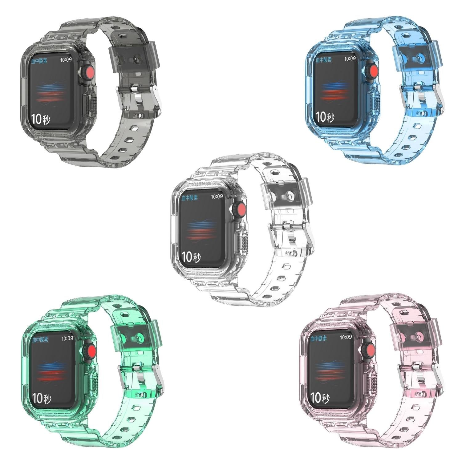 ★人気★ Applewatch7専用_クリアー バンド