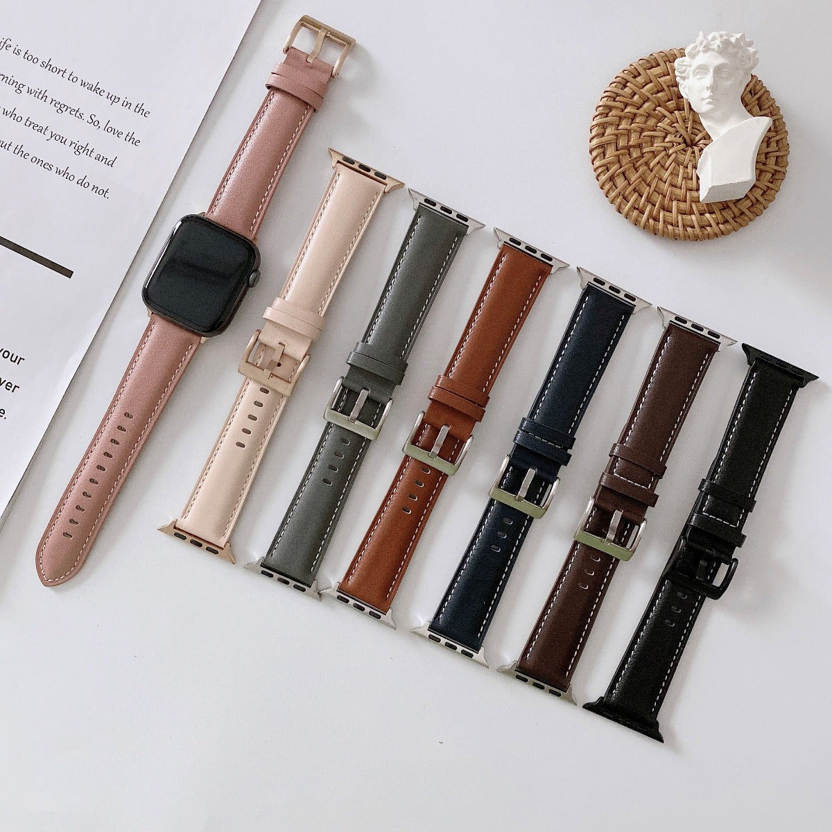 Rakuten - 【7色】カーフスキン 本革 applewatchバンド