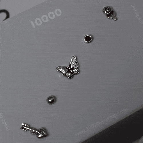 送料無料 [5セット]オイルバタフライボディピアス キャッチ ボディピアス キャッチ ピアッシング 軟骨..
