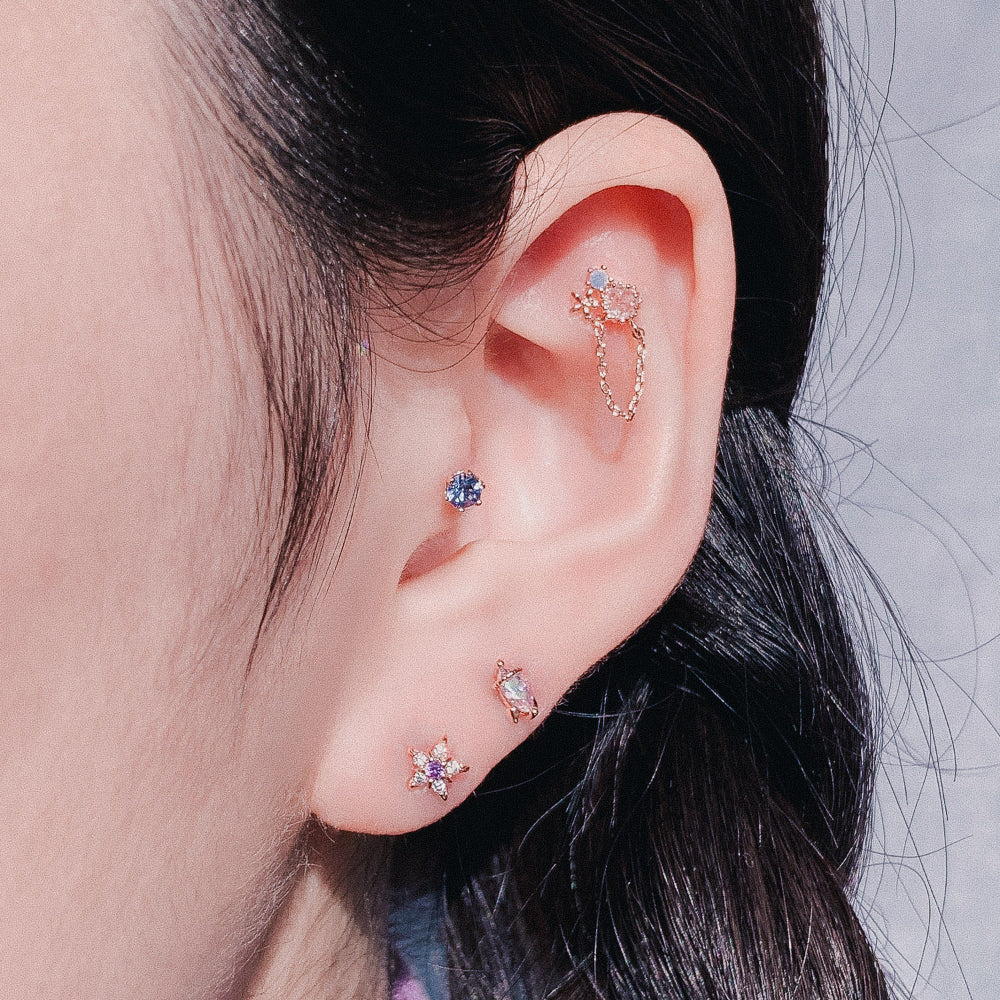 Ice Cube(ピアス/ボディピアス キャッチ ボディピアス キャッチ ピアッシング 軟骨ピアス 16G 軟骨ピアス)