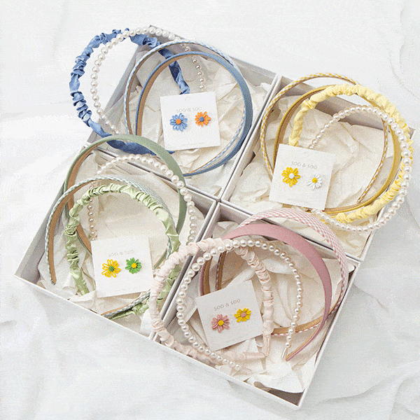 ピアス＆カチューシャ5点セット