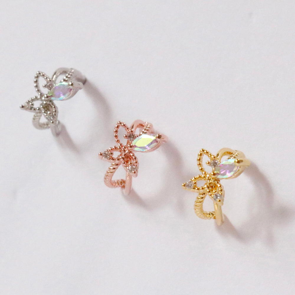 Rakuten - Ring Flower ボディピアス キャッチ ボディピアス キャッチ ピアッシング 軟骨ピアス 16G 軟骨ピアス
