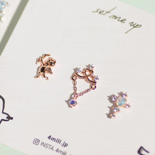Rakuten - Cupid Love ボディピアス キャッチ ボディピアス キャッチ ピアッシング 軟骨ピアス 16G 軟骨ピアス SET