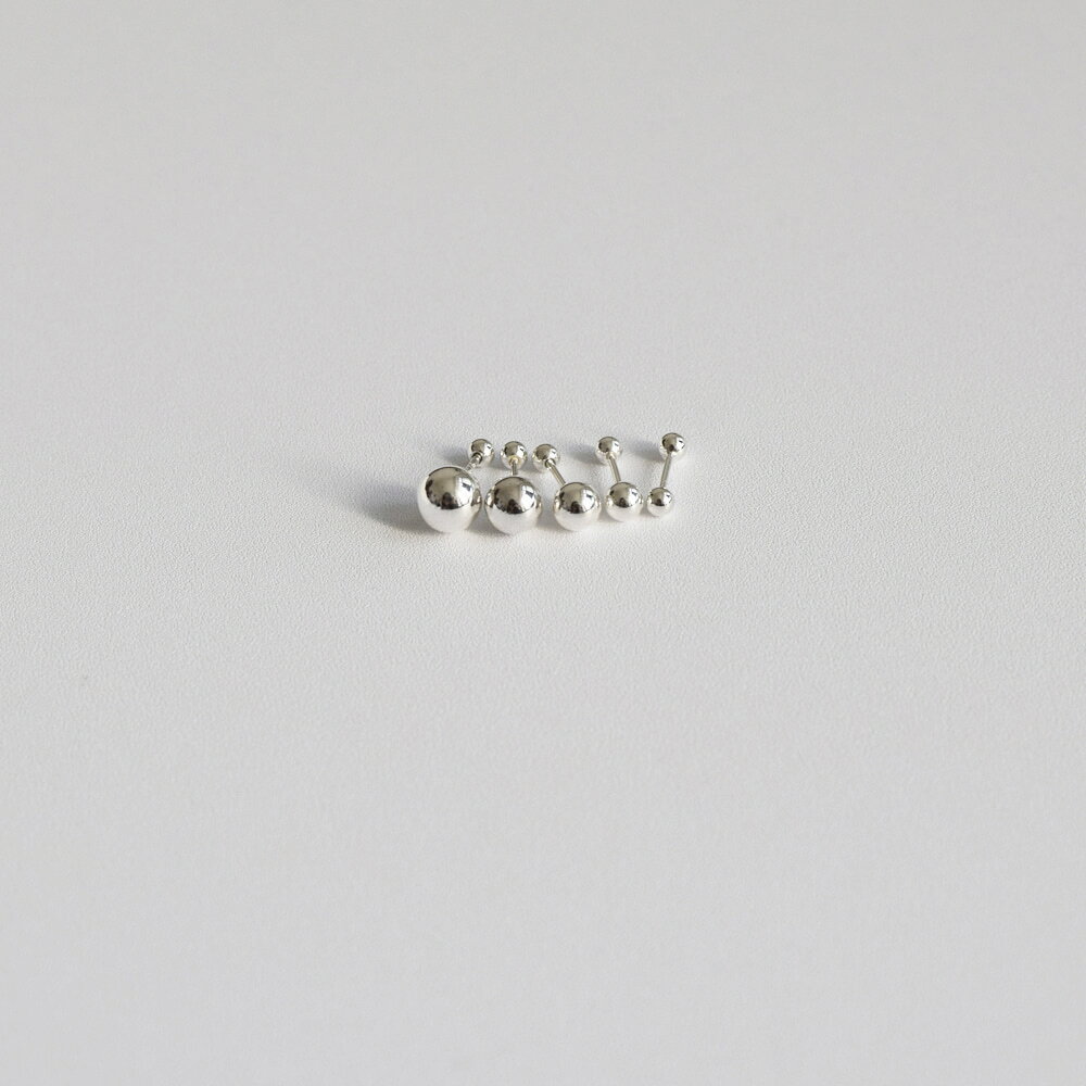 [925 Silver]シルバーボール銀ピアス...の紹介画像3