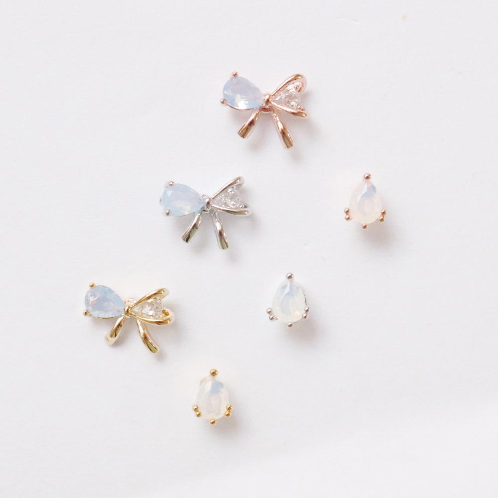 Rakuten - Cubic Ribbon (ピアス/ボディピアス キャッチ ボディピアス キャッチ ピアッシング 軟骨ピアス 16G 軟骨ピアス)